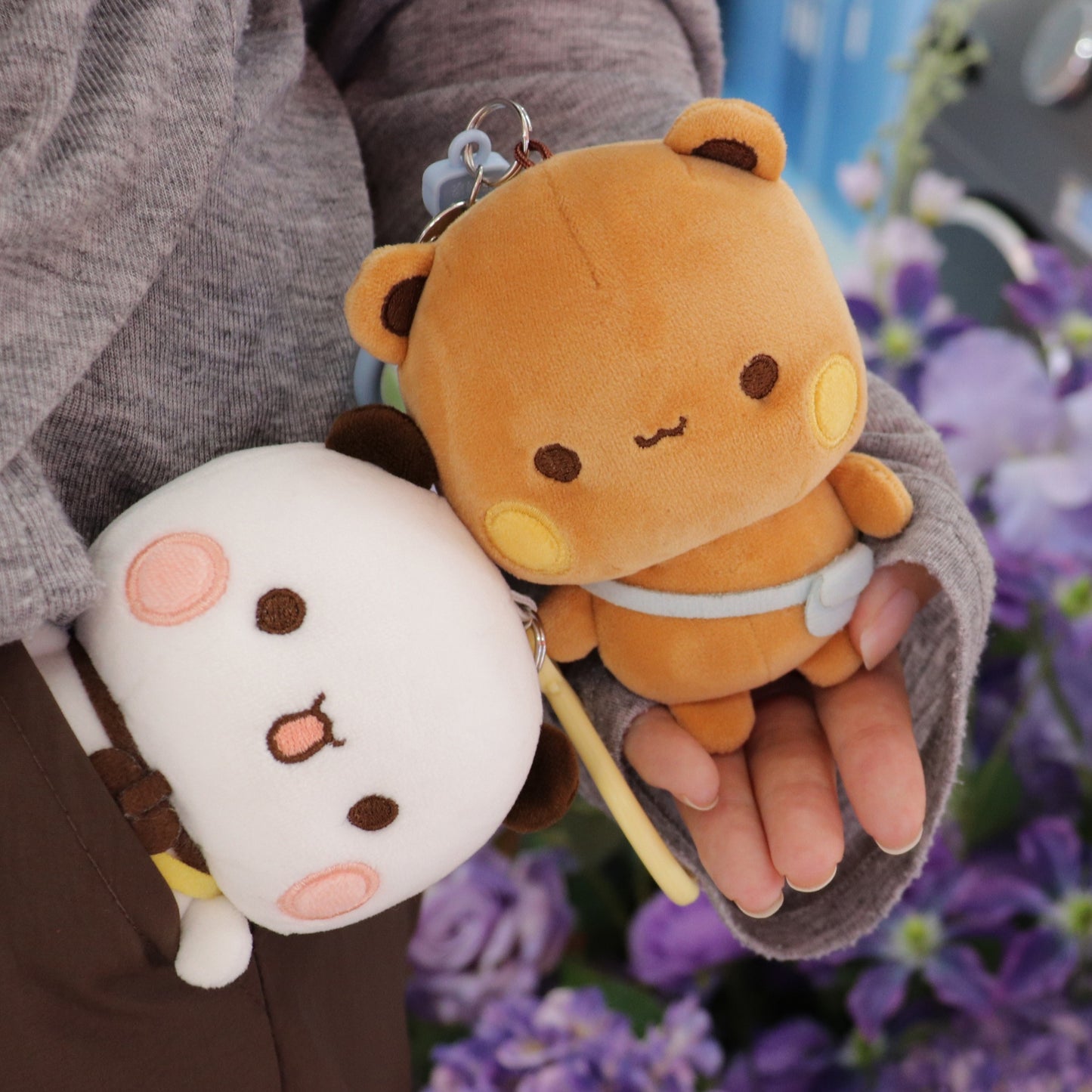 Cute Bubu Dudu plushies keychains ( 10 cm )