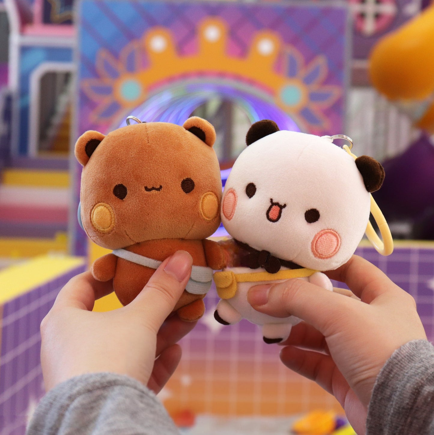 Cute Bubu Dudu plushies keychains ( 10 cm )