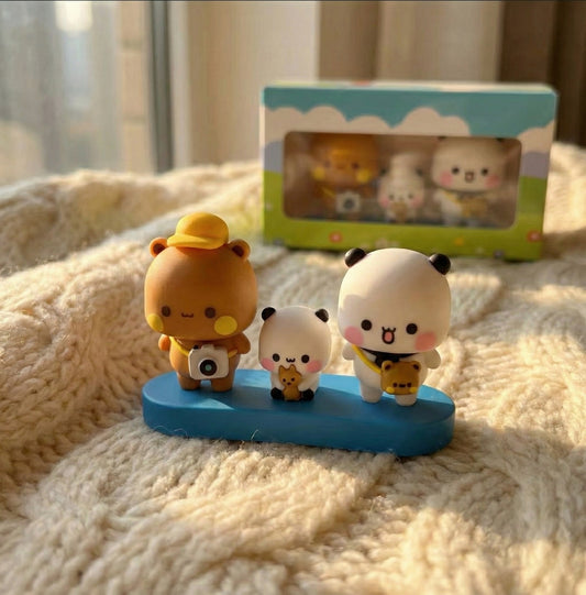Bubu Dudu Family Figurine Set – Cute Collectible Desk & Car Decor 😍