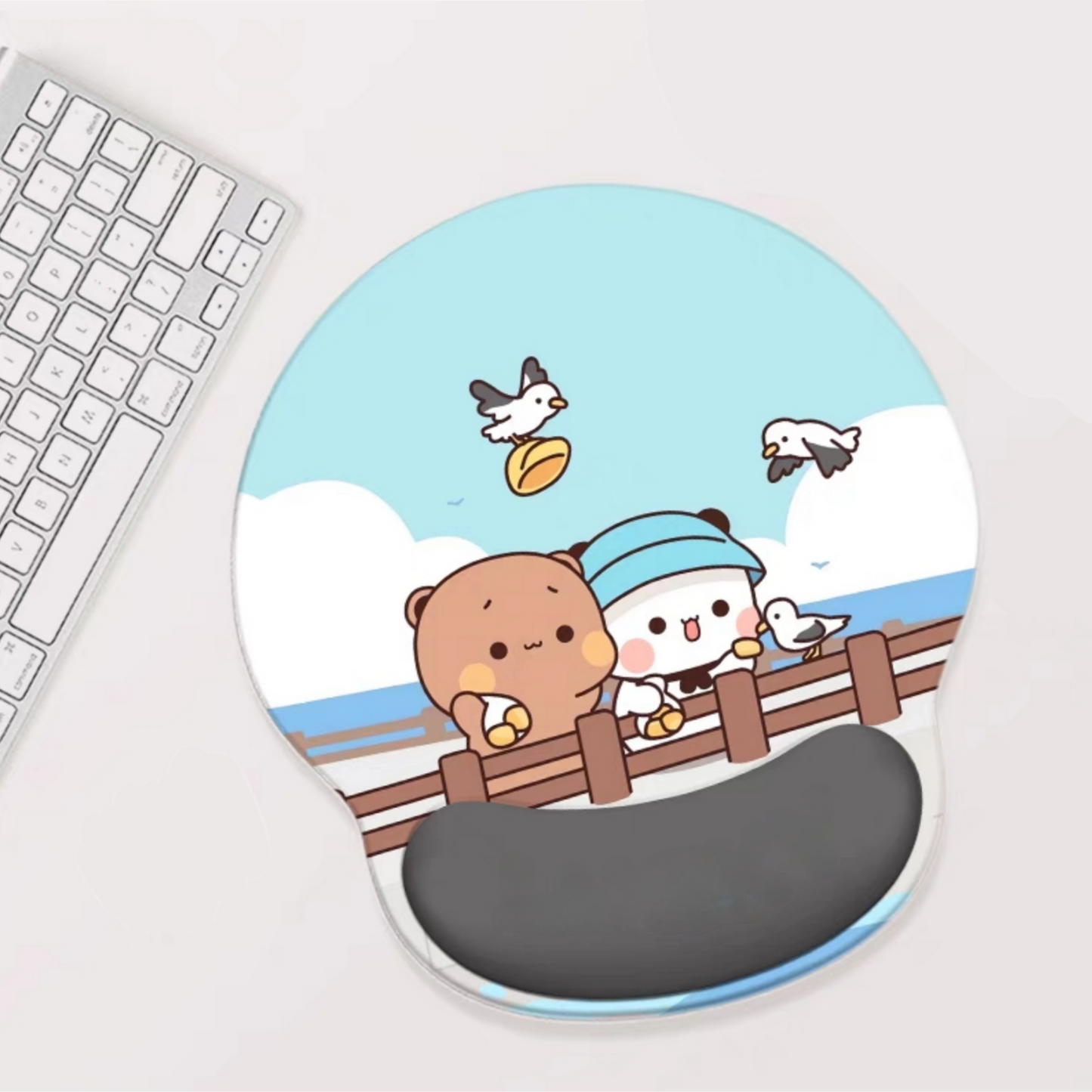 Bubu Dudu Mousepad with small wrist pad [ hand pillow ]