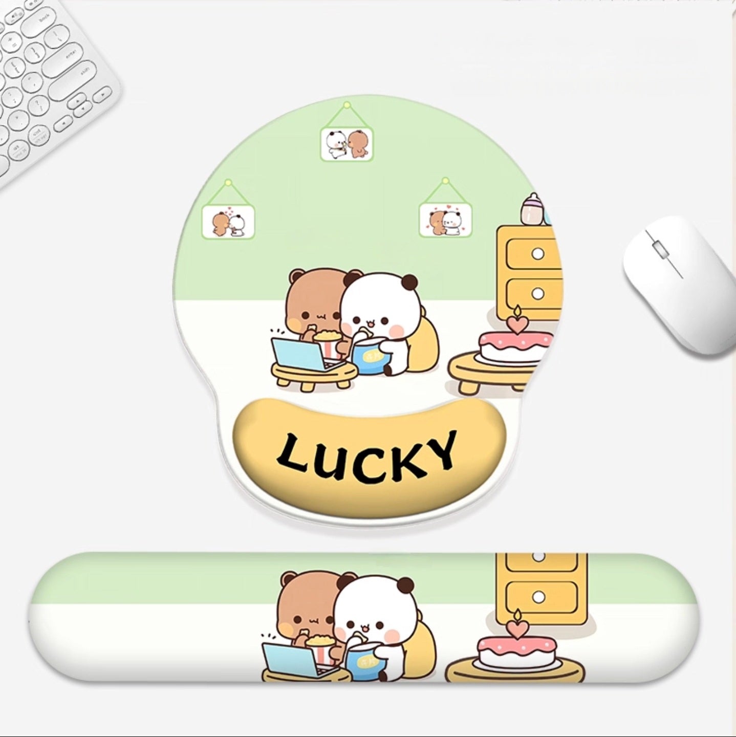 Bubu Dudu Mousepad with small wrist pad [ hand pillow ]
