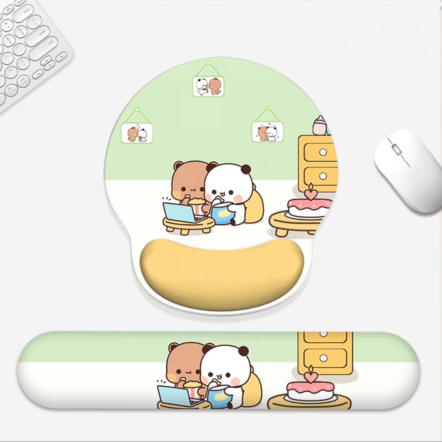 Bubu Dudu Mousepad with small wrist pad [ hand pillow ]