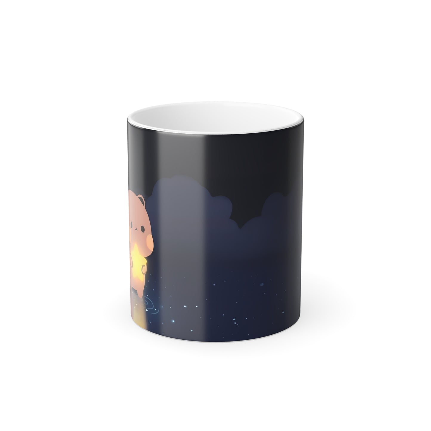 Dudu holding Star Color Morphing Mug 11oz