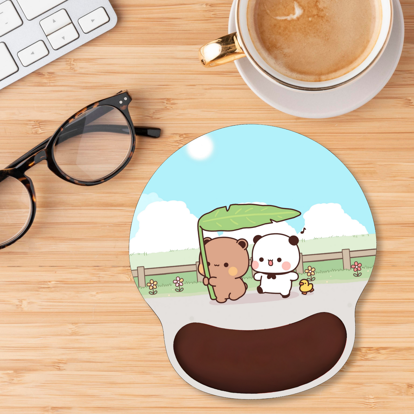 Bubu Dudu Mousepad with small wrist pad [ hand pillow ]