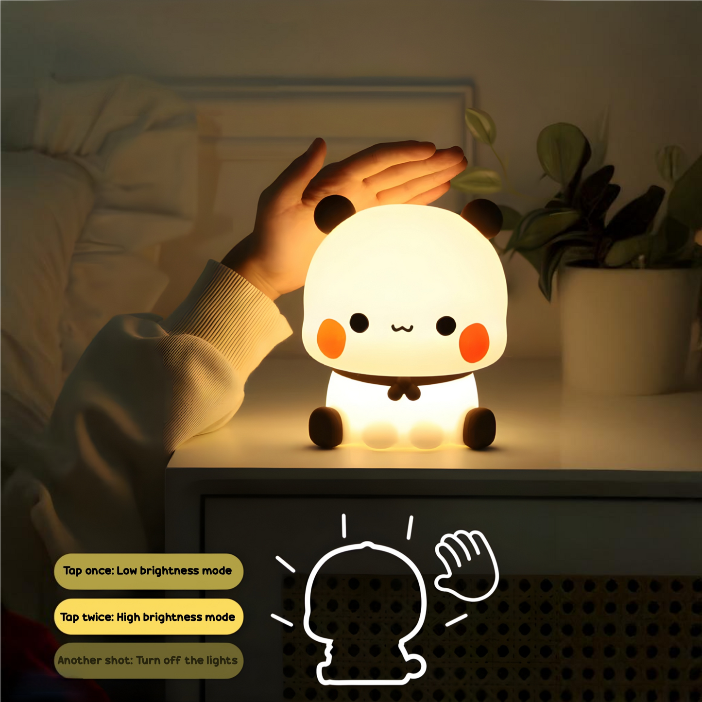 Bubu night Lamp 😍 Desk Lamp, Long-lasting and soft warm light