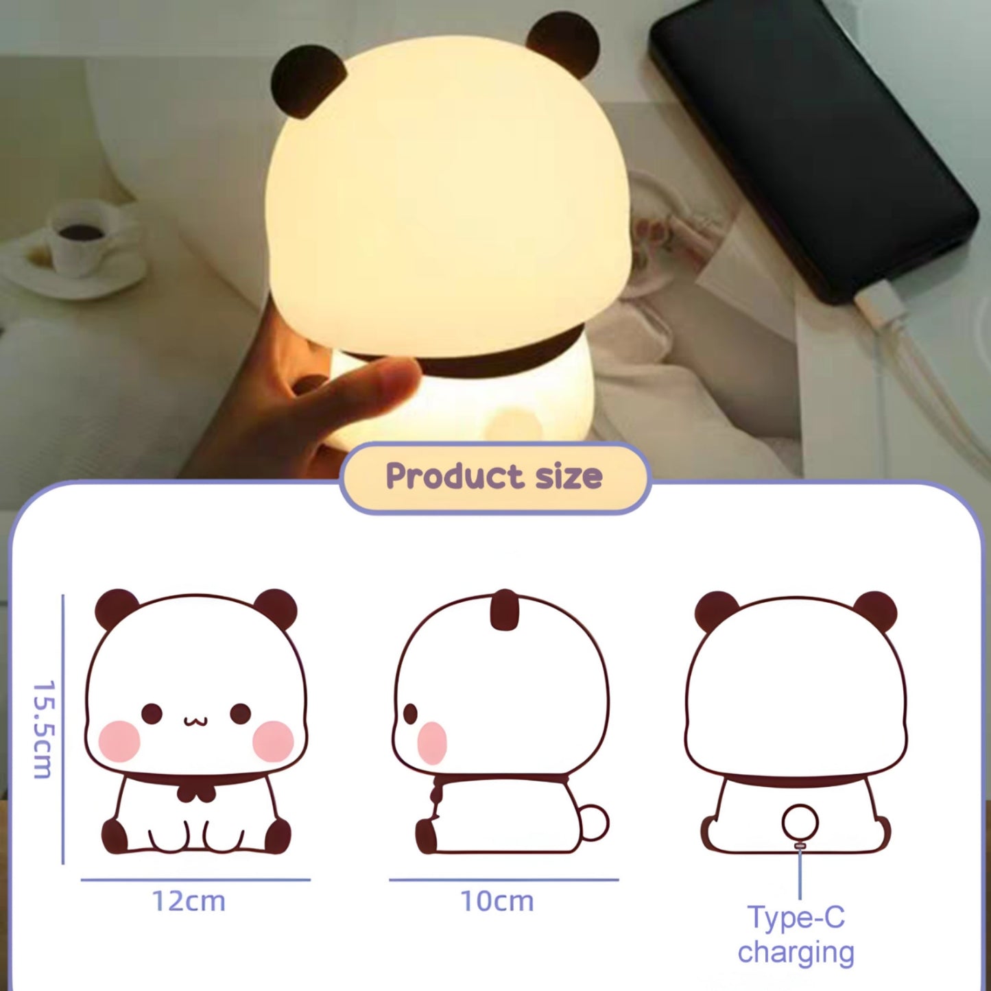 Bubu night Lamp 😍 Desk Lamp, Long-lasting and soft warm light