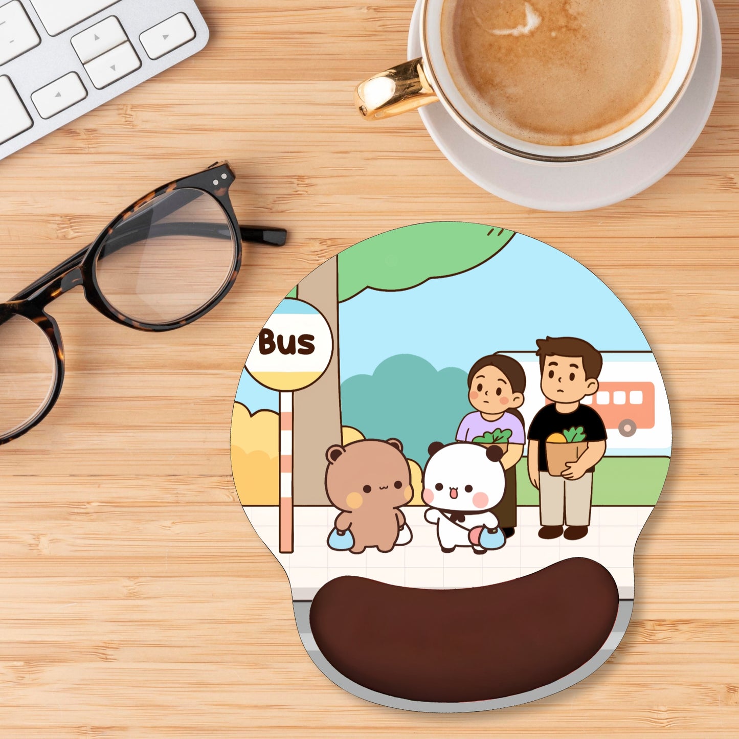 Bubu Dudu Mousepad with small wrist pad [ hand pillow ]