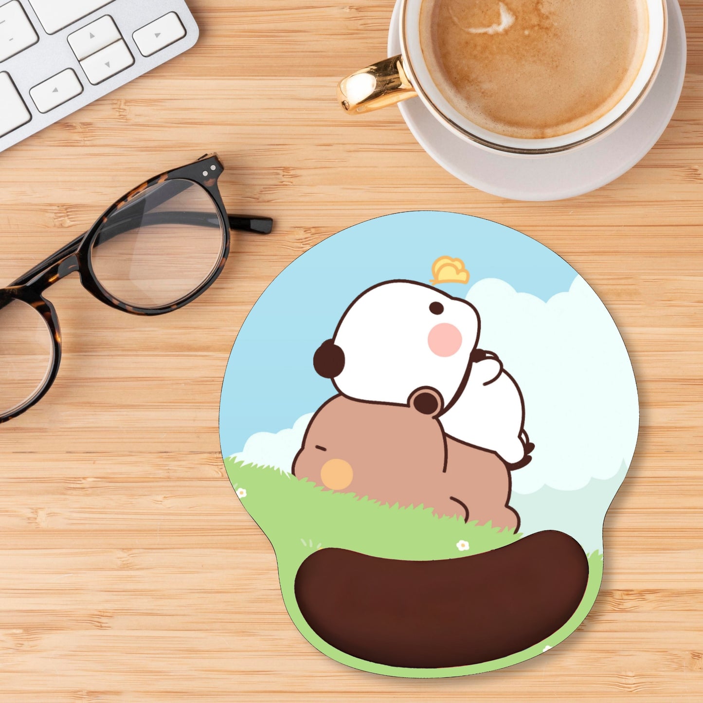 Bubu Dudu Mousepad with small wrist pad [ hand pillow ]