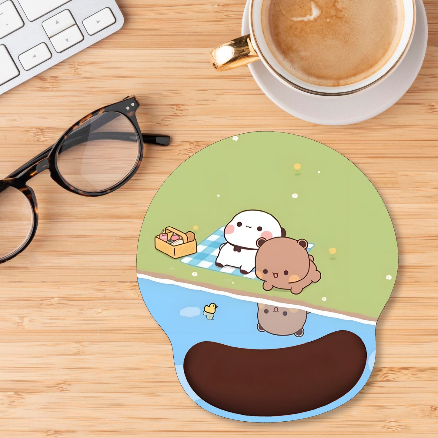 Bubu Dudu Mousepad with small wrist pad [ hand pillow ]