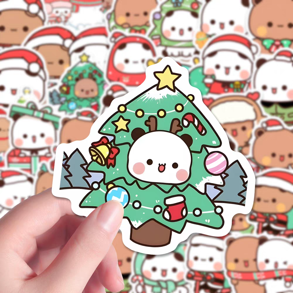 Cute Bubu Dudu Christmas Stickers 🎄 [ 54 Units ]