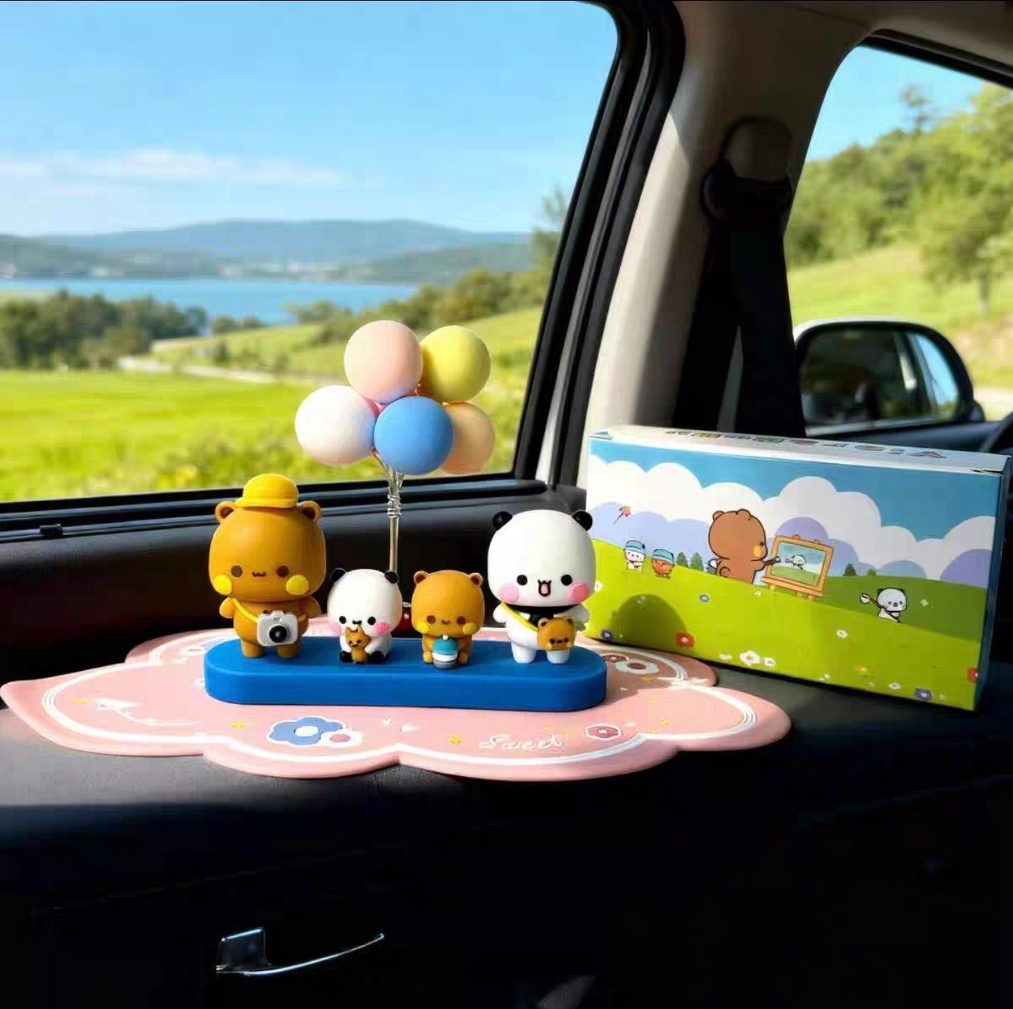 Bubu Dudu Family Figurine Set – Cute Collectible Desk & Car Decor 😍