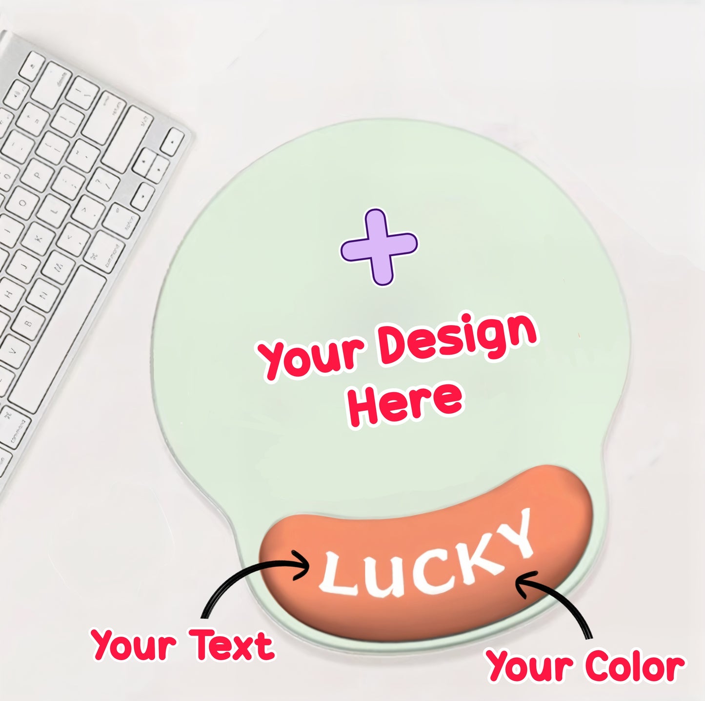 Bubu Dudu Mousepad with small wrist pad [ hand pillow ]