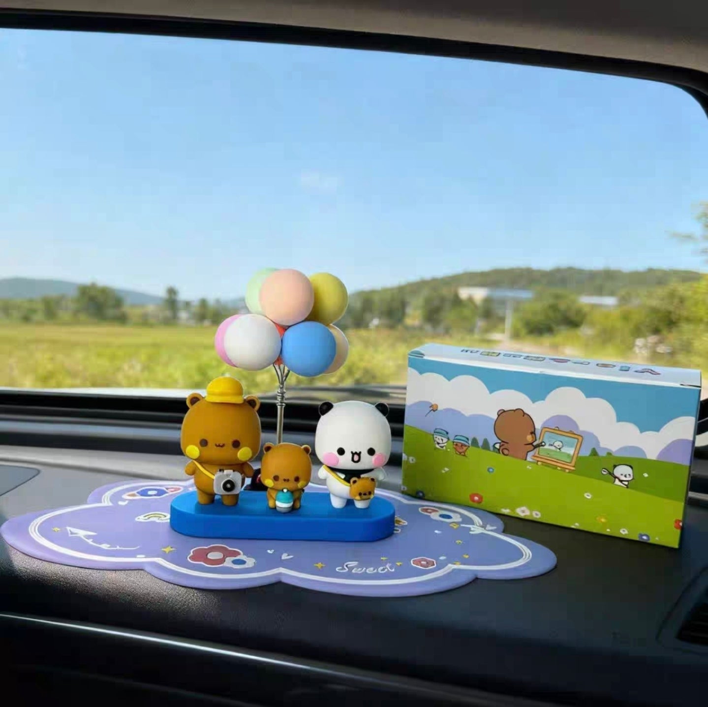 Bubu Dudu Family Figurine Set – Cute Collectible Desk & Car Decor 😍