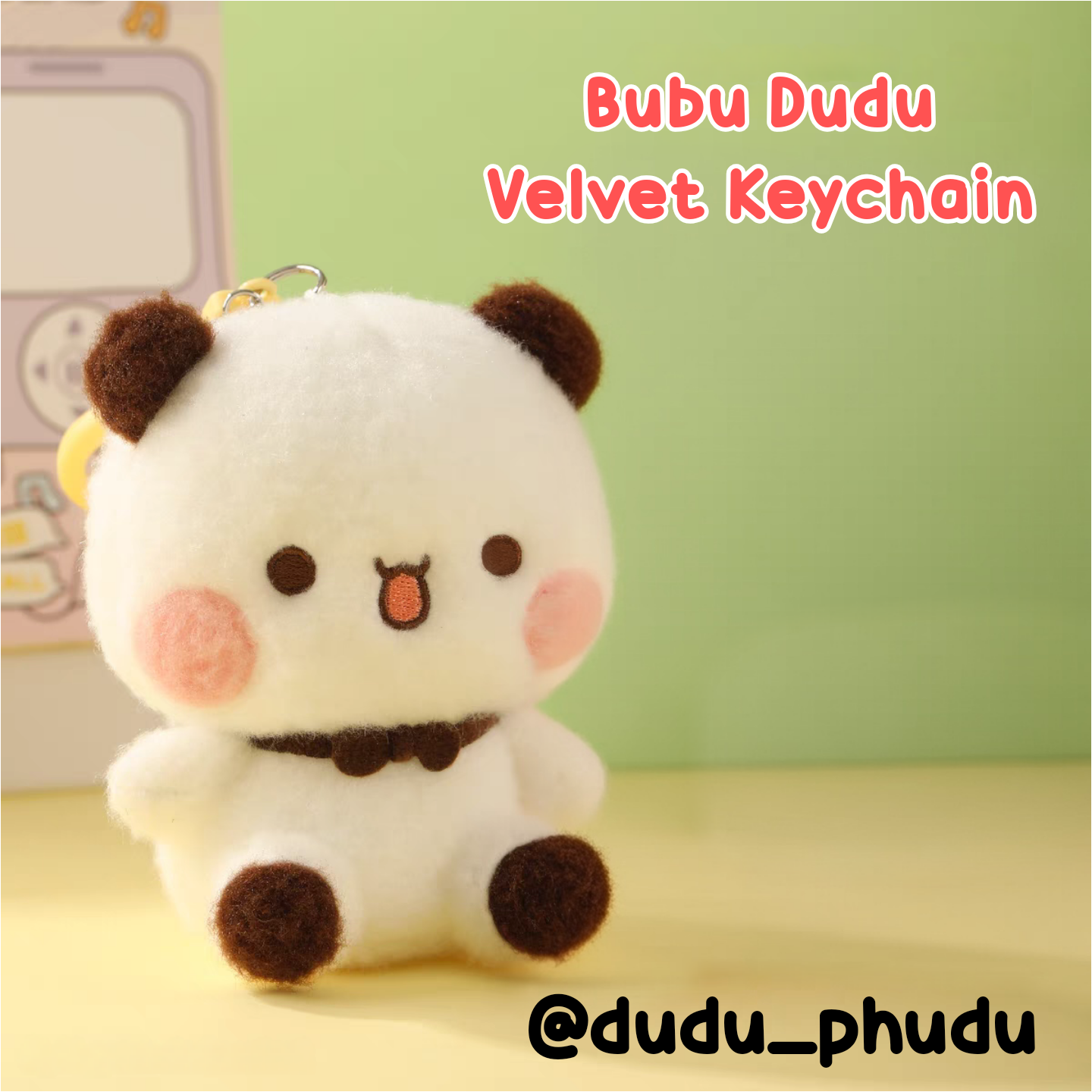 Cute Bubu Dudu Velvet Keychain 😍