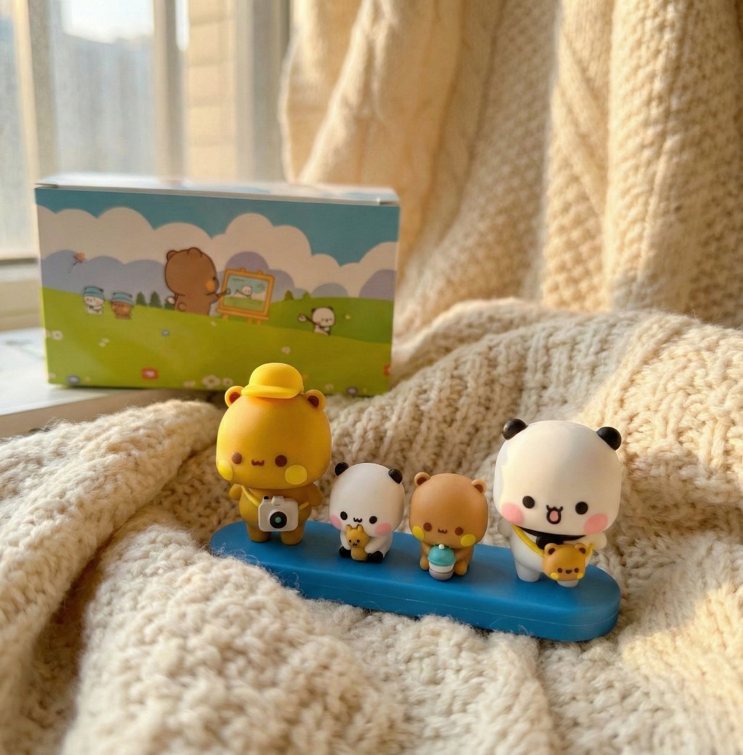 Bubu Dudu Family Figurine Set – Cute Collectible Desk & Car Decor 😍