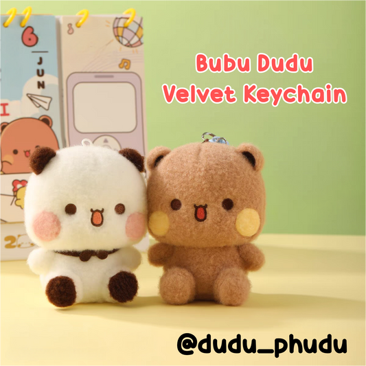 Cute Bubu Dudu Velvet Keychain 😍