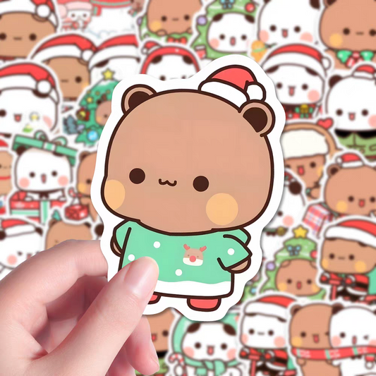 Cute Bubu Dudu Christmas Stickers 🎄 [ 54 Units ]