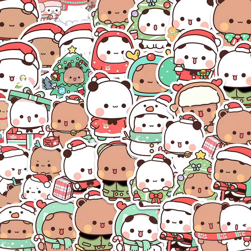 Cute Bubu Dudu Christmas Stickers 🎄 [ 54 Units ]