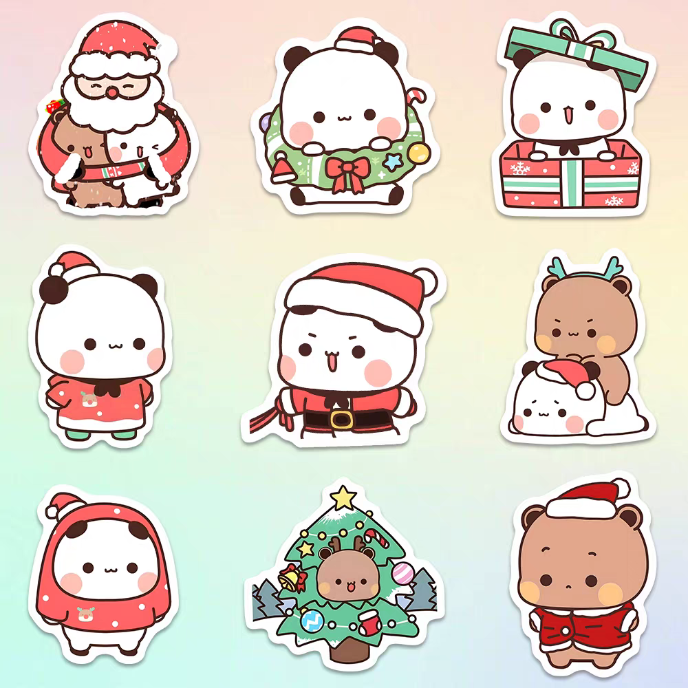 Cute Bubu Dudu Christmas Stickers 🎄 [ 54 Units ]