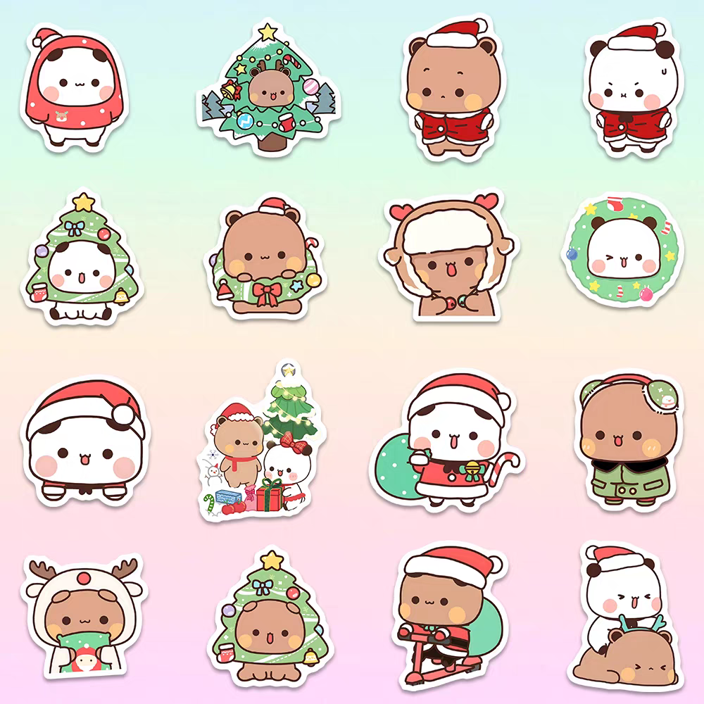 Cute Bubu Dudu Christmas Stickers 🎄 [ 54 Units ]