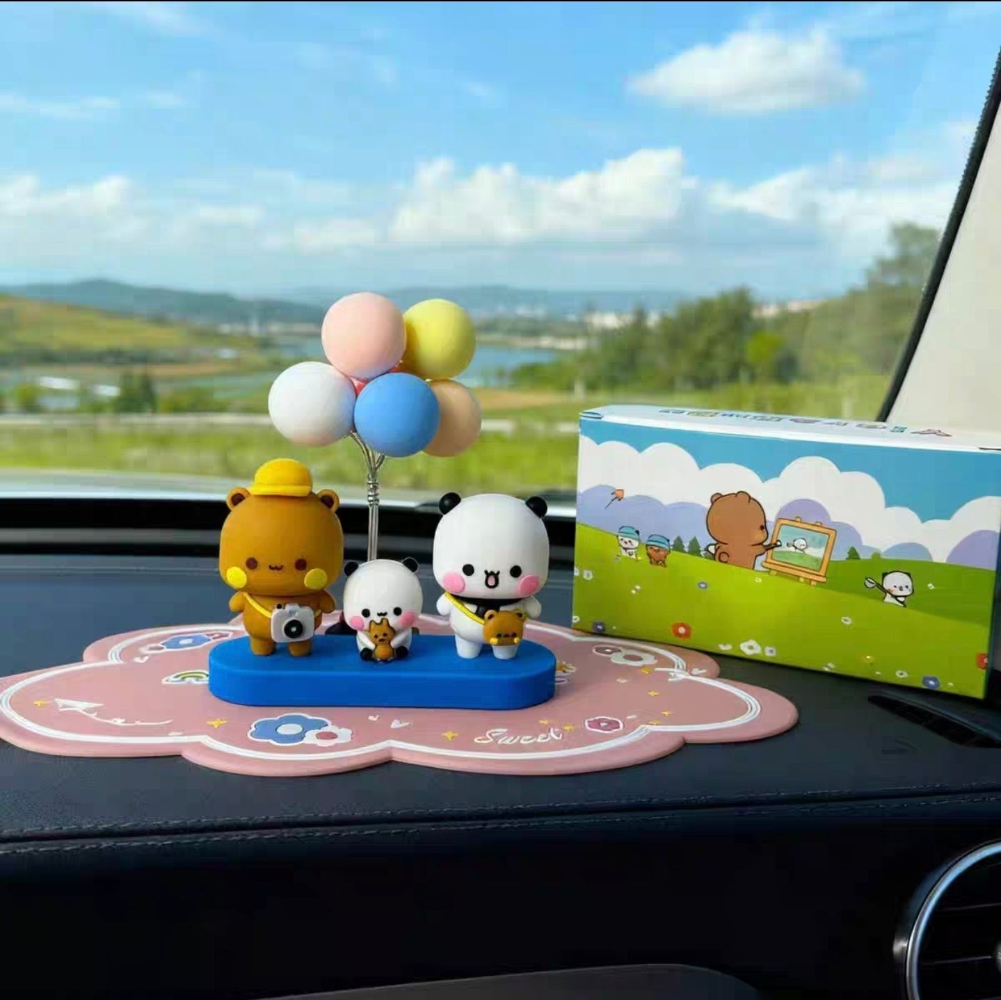 Bubu Dudu Family Figurine Set – Cute Collectible Desk & Car Decor 😍