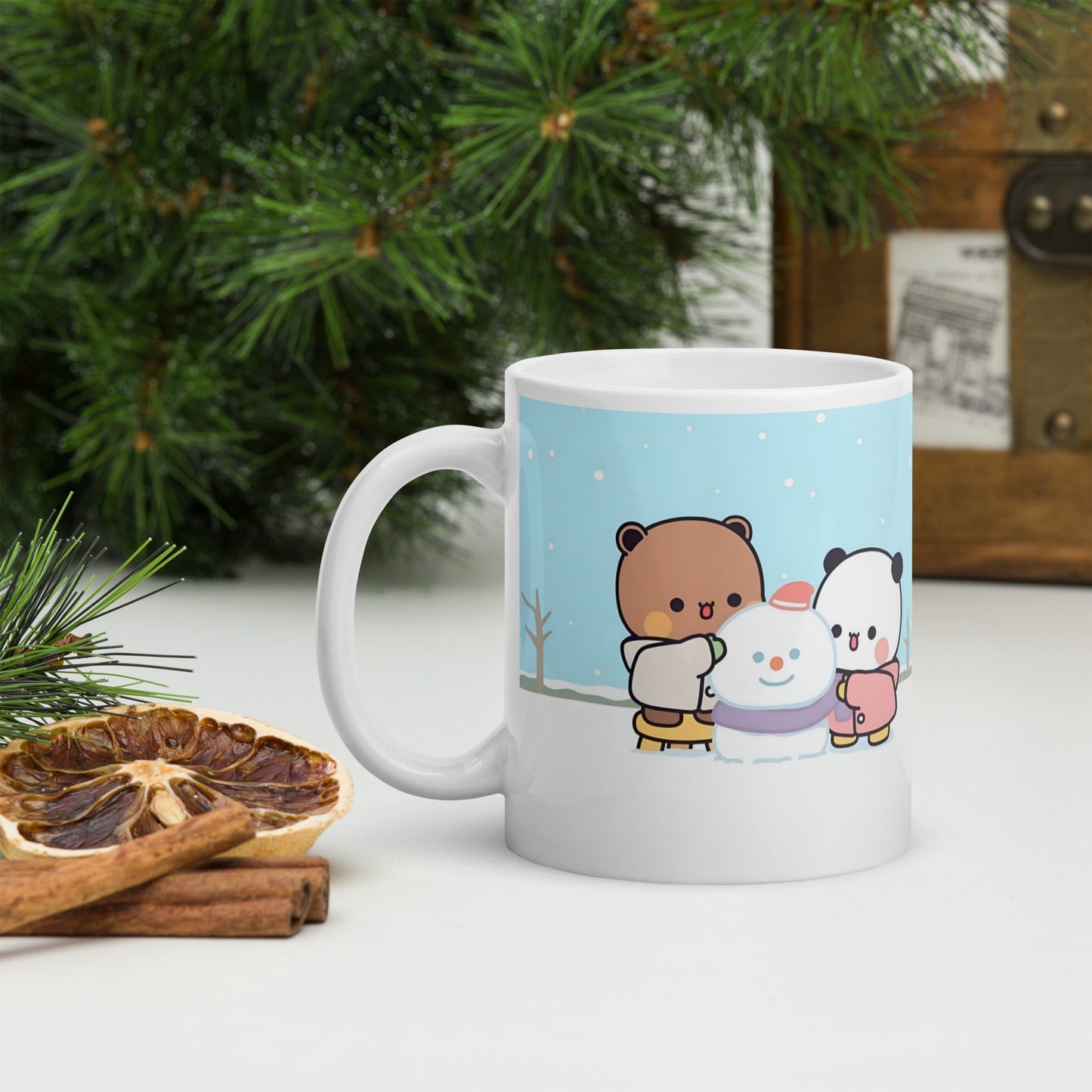 Bubu dudu with snowman Mug