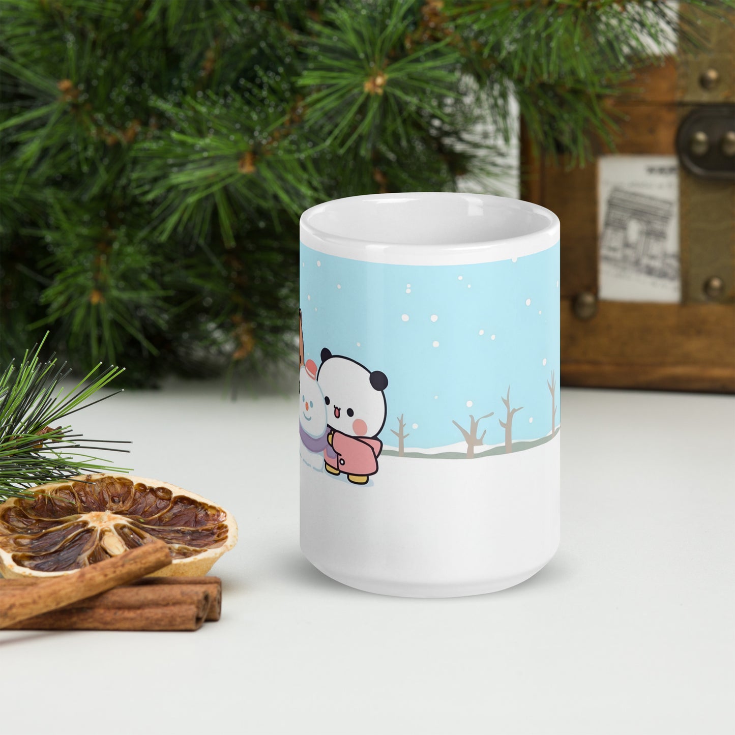 Bubu dudu with snowman Mug