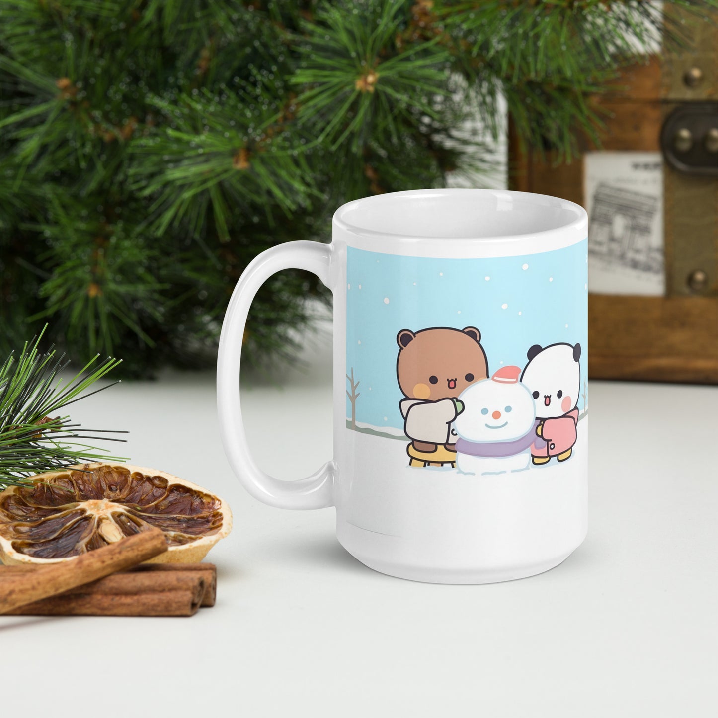 Bubu dudu with snowman Mug