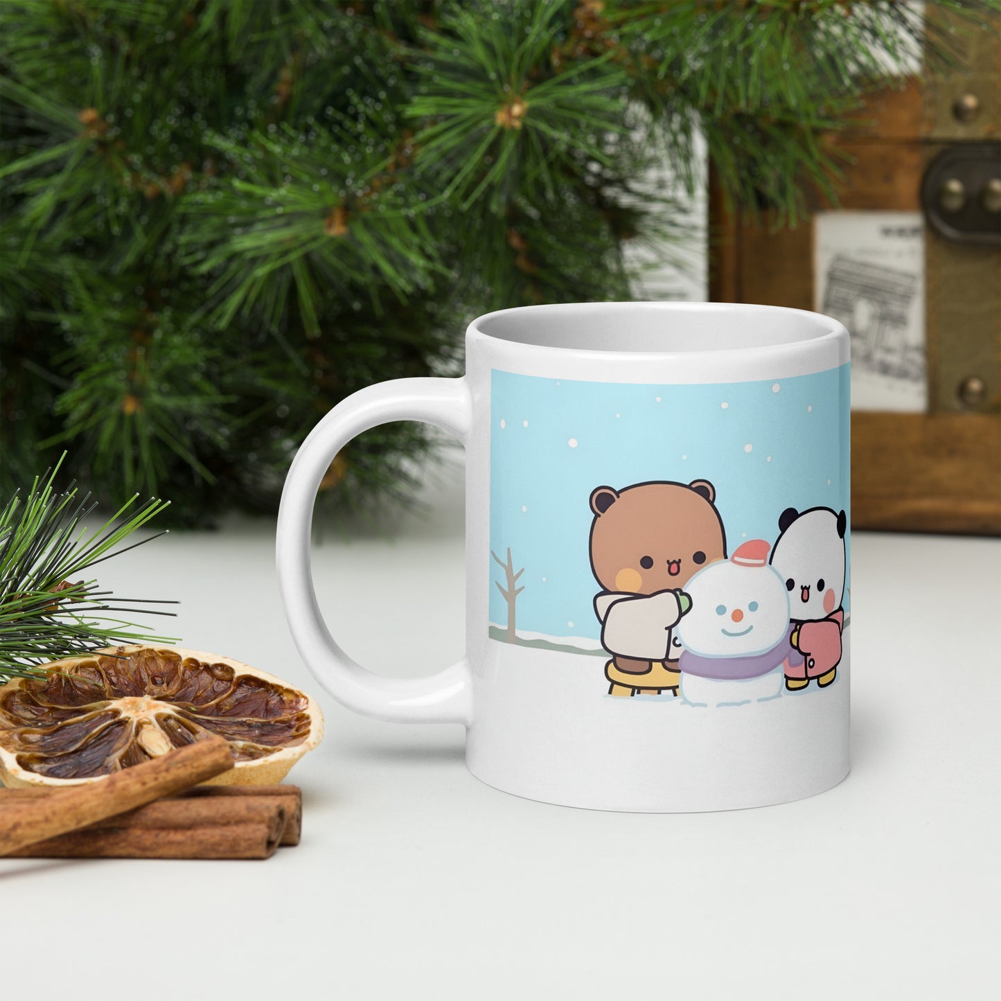 Bubu dudu with snowman Mug